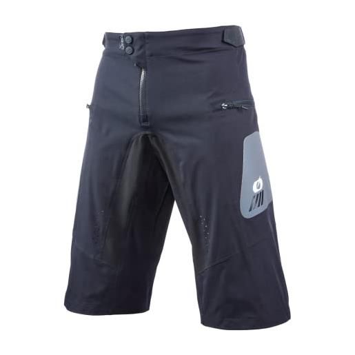 O'NEAL | pantaloncini corti da bici | mtb mountainbike dh downhill fr | materiale resistente in rete, inserti elasticizzati | pantaloncini fr element hybrid v. 22 | adulto | nero grigio | taglia 38/54