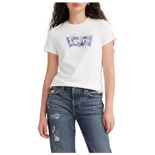 Levi's the perfect tee maglietta, tropical flower tameless rose, xs donna