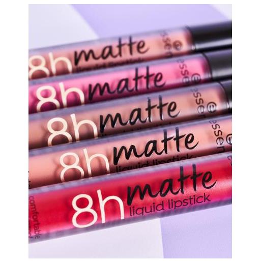 Essence 8h matte liquid lipstick rossetto liquido opaco a lunga durata 2.5 ml tonalità 03 soft beige
