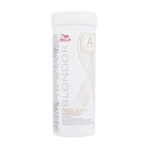 Wella Professionals blondor freelights white lightening powder shampoo per la protezione dei capelli colorati 400 g per donna