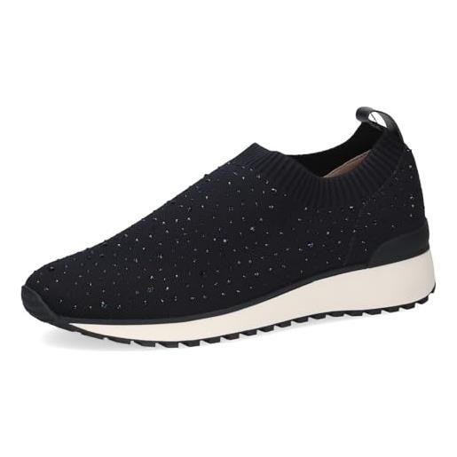 CAPRICE sneaker slip-on da donna senza lacci da infilare, grigio (lt grey knit), 37 eu