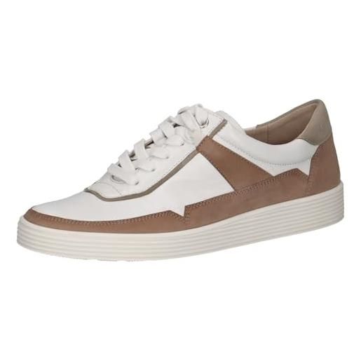 CAPRICE sneaker da donna bassi in pelle con lacci, blu (blue comb), 40 eu