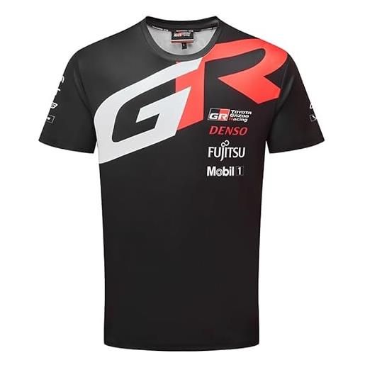 Toyota Gazoo Racing wec team t-shirt tee - world endurance championship wec - merchandise ufficiale - nero/rosso/bianco - le mans 24hr (m)