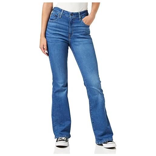 Levi's 726 high rise flare, jeans donna, blue wave mid, 34w / 32l