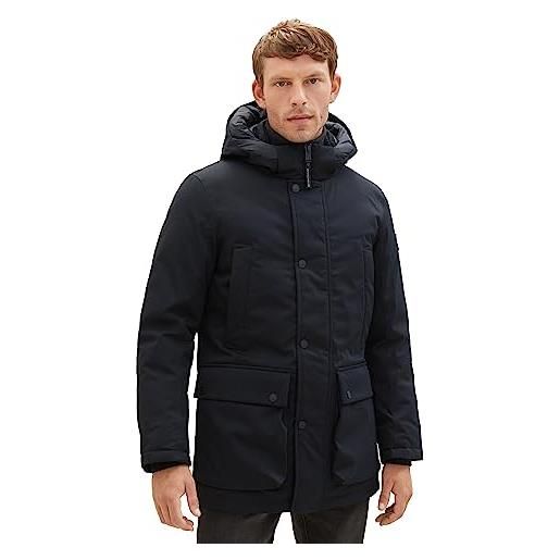 TOM TAILOR arctic-paka invernale con cappuccio rimovibile, 29999-nero, xxxl uomo