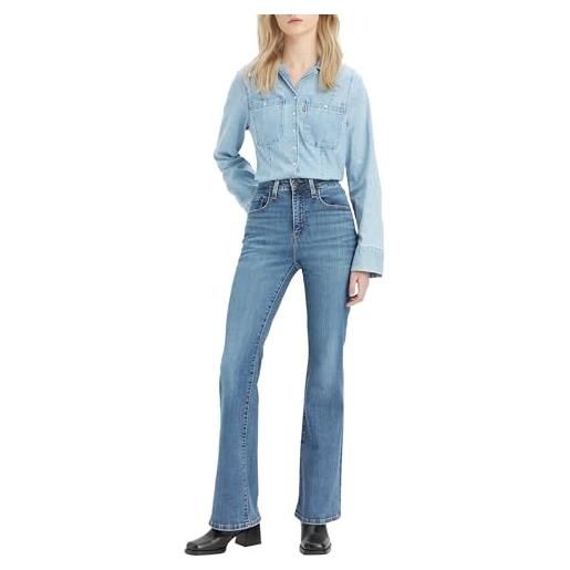 Levi's 726 high rise flare, jeans donna, blue wave mid, 27w / 34l