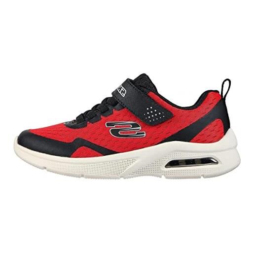 Skechers microspec max torvix, scarpe da ginnastica bambini e ragazzi, red black, 29 eu