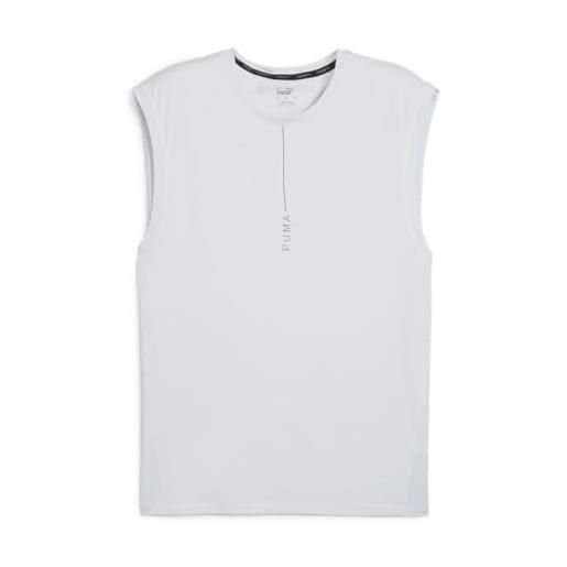 PUMA yogini lite mesh tank, carro unisex-adulto, nebbia d'argento, m