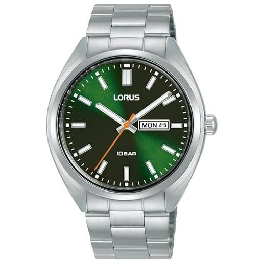 Lorus orologio analogico al quarzo uomo con cinturino in acciaio inossidabile rh367ax9