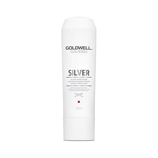Goldwell silver, balsamo per capelli grigi e biondi freddi, 200ml