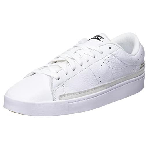 Nike blazer low x, scarpe da ginnastica uomo, bianco/nero-verticale bianco-gomma marrone chiaro, 45.5 eu