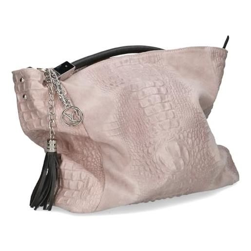 CAPRICE borsa da donna 9-61027-42, borsetta, rosa rettile