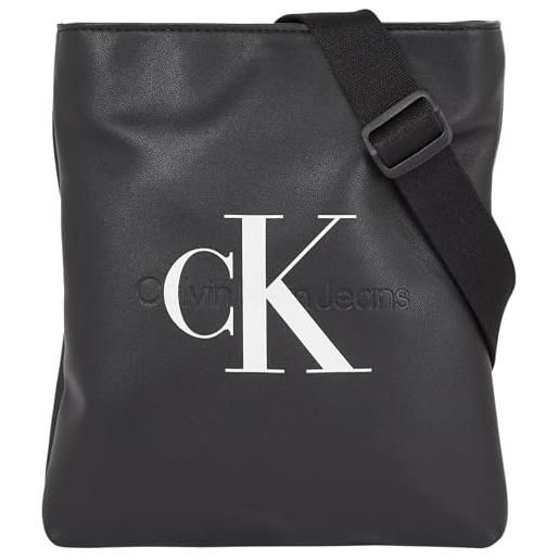 Calvin Klein Jeans monogram soft flatpack18 k50k511827, reporter uomo, nero (black), os