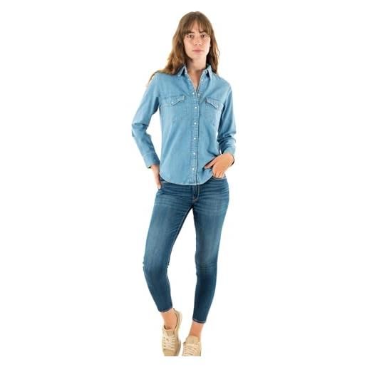 Levi's iconic western, donna, old 517 blue, l