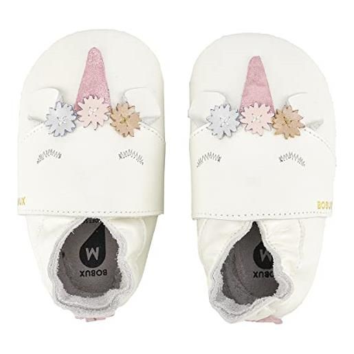 Bobux soft sole dream pearl unicorno scarpa per bambini e neonati in morbida pelle. (21-27 mesi)