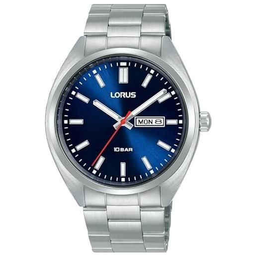 Lorus orologio analogico al quarzo uomo con cinturino in acciaio inossidabile rh365ax9