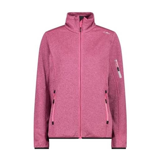 CMP giacca in knit-tech da donna, pink fluo/lighter, 50