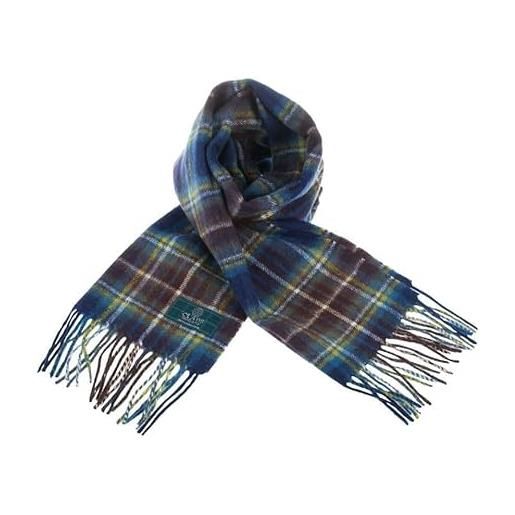 Clans of Scotland - sciarpa scozzese in 100% pura lana d'agnello scozzese - 100% lana - sciarpa tartan in pura lana - in vari tartan - perfetta per uomo e donna - 30,5 x 152 cm - holyrood, graham di
