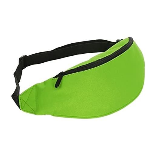 DODORO classic men male casual waist bag fanny pack women money phone belt bag pouch banana bum bag waist packs bag (color: green)