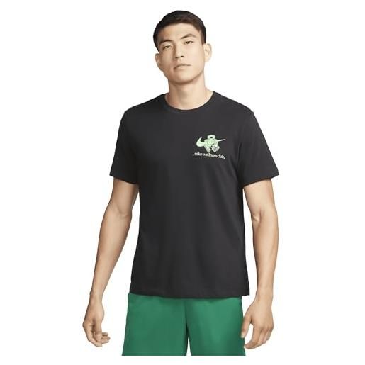 Nike fj2452-010 m nk df tee rlgd humor 2 t-shirt uomo black taglia m