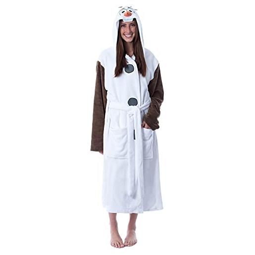 INTIMO disney adult frozen snowman olaf costume robe hooded bathrobe men women 2xl/3xl