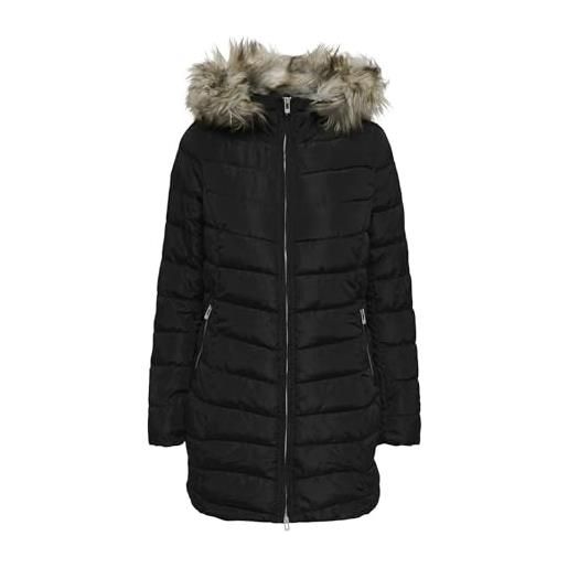 Only puffer coat hooded puffer jacket black s black s