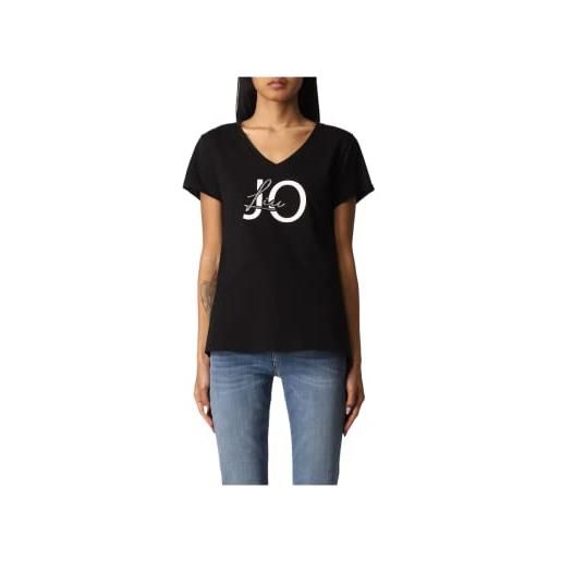 Liu Jo Jeans t-shirt liu jo con logo art. Ta2089, m, liu jo, nero, 100% cotone, italia, 8050885998253