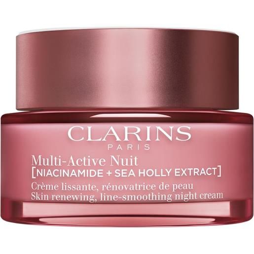 Clarins multi-active nuit crème lissante, rénovatrice de peau - multi-active crema notte per pelli secche 50 ml