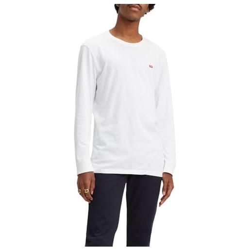 Levi's long-sleeve original housemark tee, uomo, mineral black, l