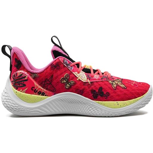 Under Armour sneakers curry flow 10 unicorn & butterfly - rosa