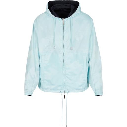 Armani Exchange giacca con stampa - blu