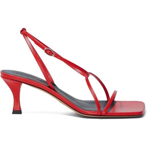Proenza Schouler sandali con cinturino quadrato 60mm - rosso