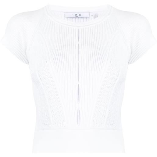 IRO t-shirt con cut-out - bianco