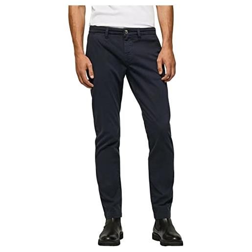 Pepe Jeans charly, pantaloni uomo, blue (dulwich), 36w / 32l