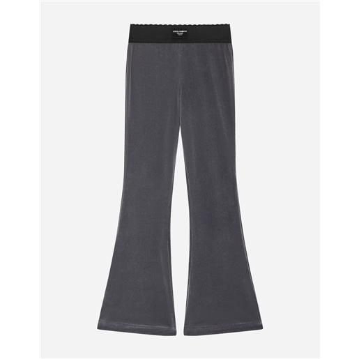 Dolce & Gabbana pantaloni in velluto con elastico