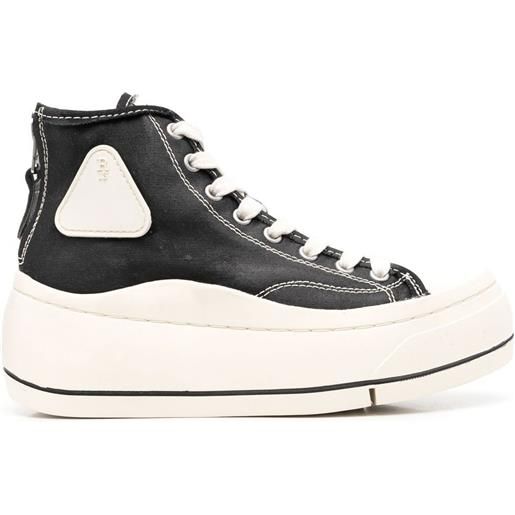 R13 sneakers bicolore - nero