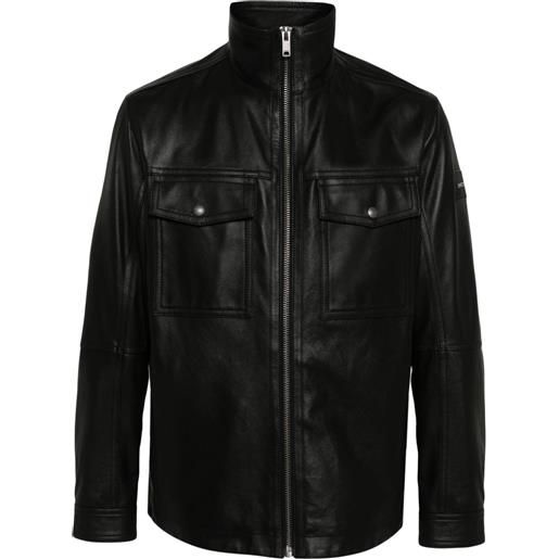 BOSS giacca con zip - nero
