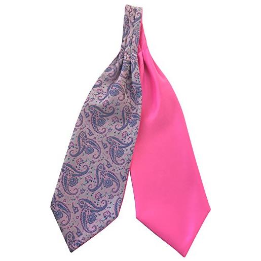 Great British Tie Club uomo raso paisley ascot cravatte da cerimonia - vari colori (lilla & viola)
