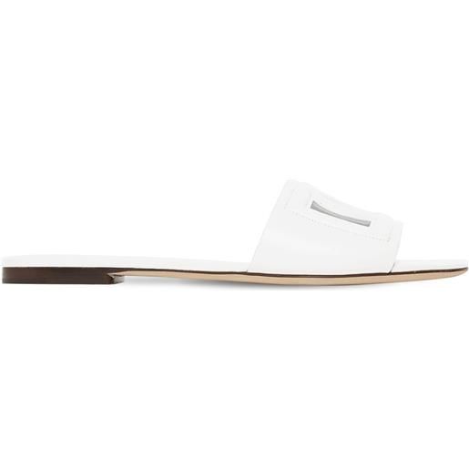 DOLCE & GABBANA sandali bianca in pelle 10mm