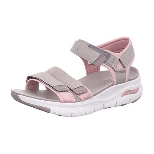Skechers arch fit - fresh bloom taupe/pink 5 b (m)