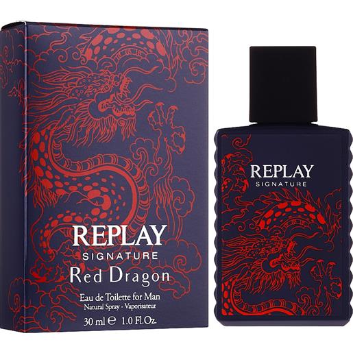 Replay signature red dragon man - edt 30 ml