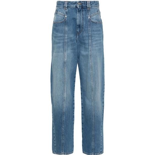 ISABEL MARANT jeans boyfriend vetan a vita alta - blu