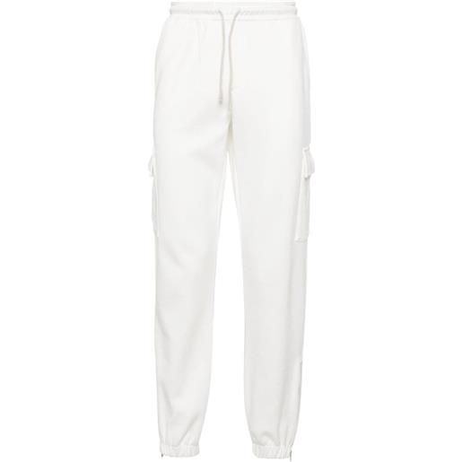 Eleventy pantaloni sportivi in stile cargo - bianco