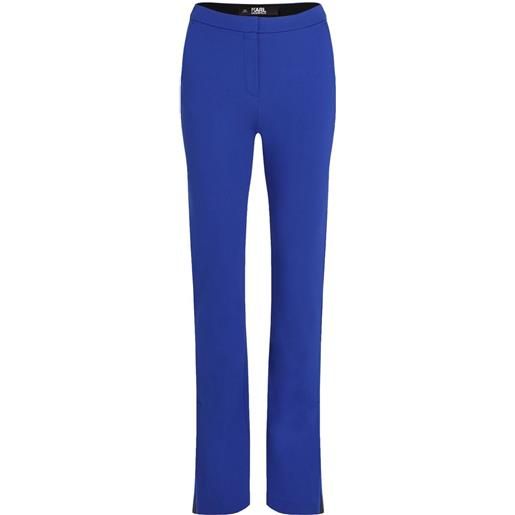 Karl Lagerfeld pantaloni sartoriali a vita media - blu