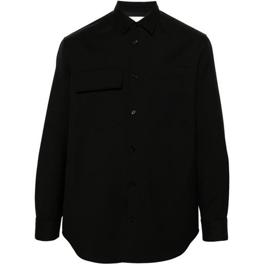 Jil Sander camicia con tasche - nero