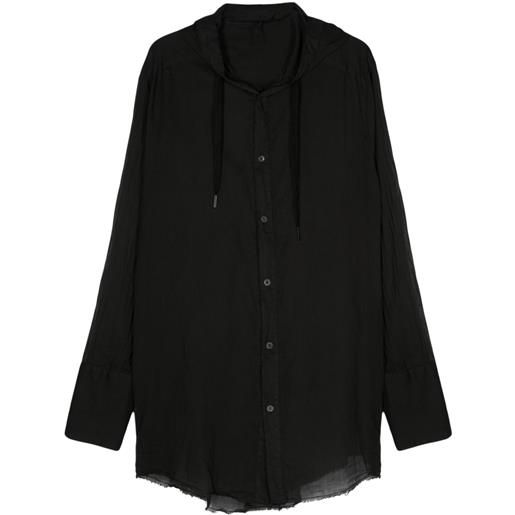 Masnada camicia con stampa astratta - nero