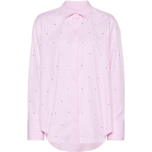MSGM camicia con strass - rosa