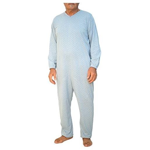 ComfortSanitario tutone pigiama sanitario estivo 1 cerniera/zip - grigio/xxl