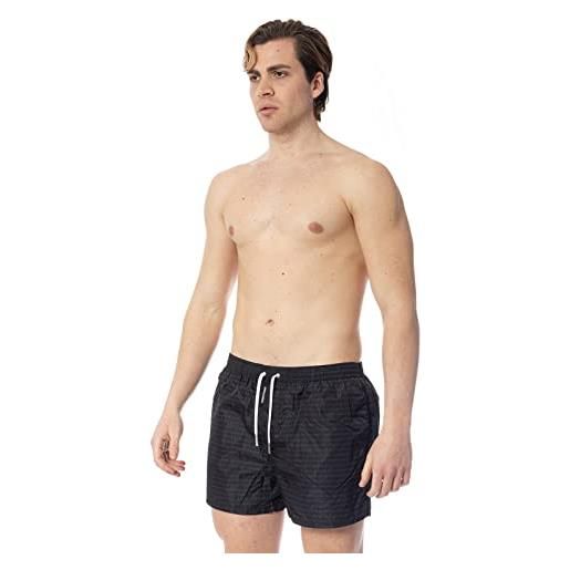 DSQUARED2 beachwear uomo grigio shorts mare con logo lettering all over 44