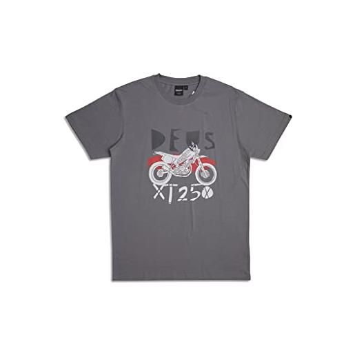 Deus Ex Machina t-shirt maglietta moto café racer grigia xt250 tee
